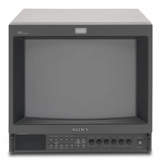 An old TV that won't turn on.